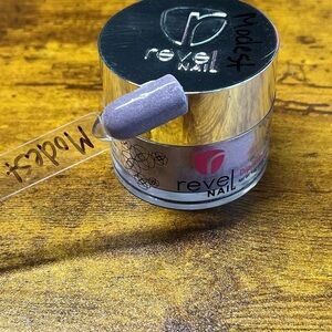 Revel Nail Dip Powder in Modest Purple